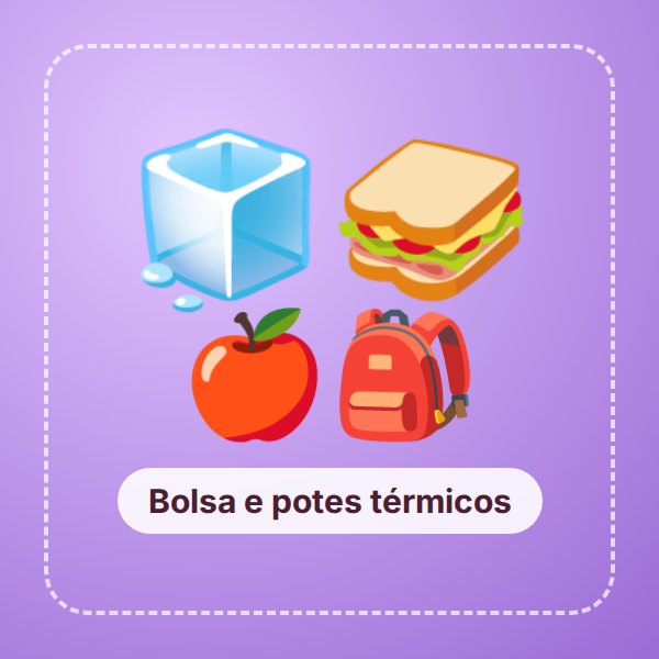 Marmita com copo e talheres