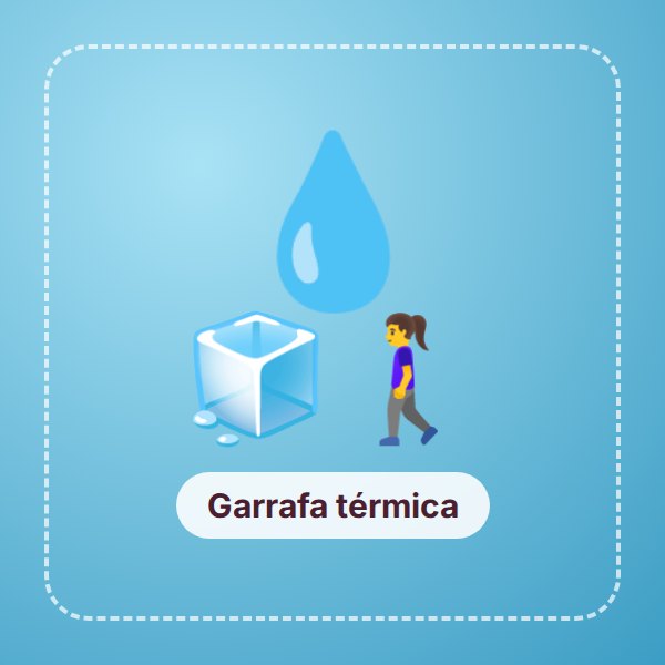 Garrafa térmica inox de 1 litro