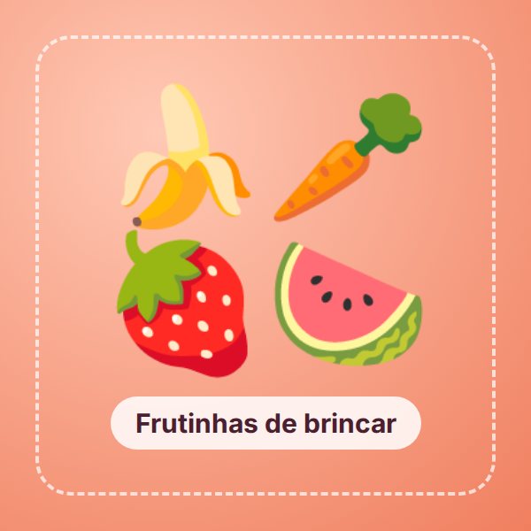 Mercadinho de frutas e legumes de brincar